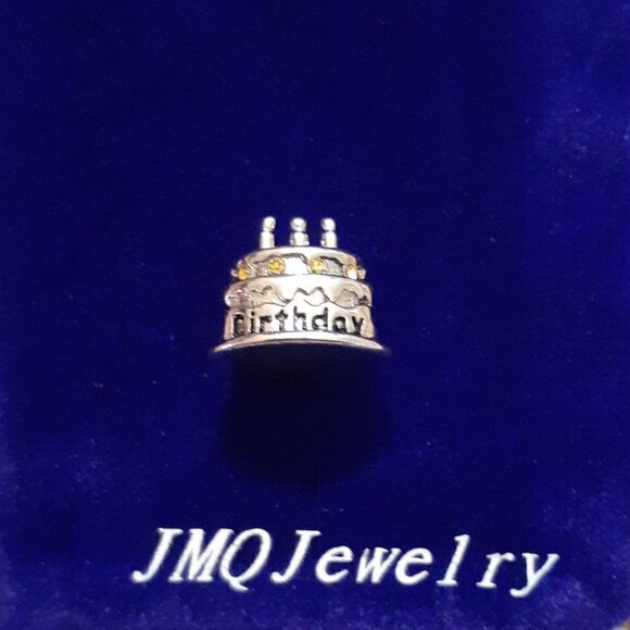 New Charm Birthday Cake November Charm Bead For Bracelets New - Picture 1 of 7